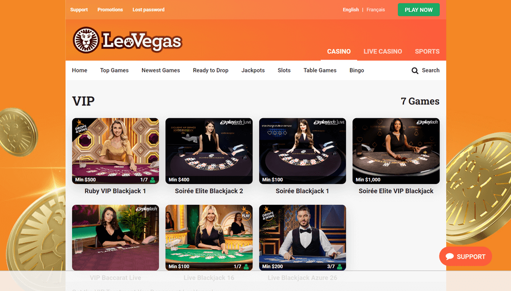 LeoVegas Casino VIP Casino