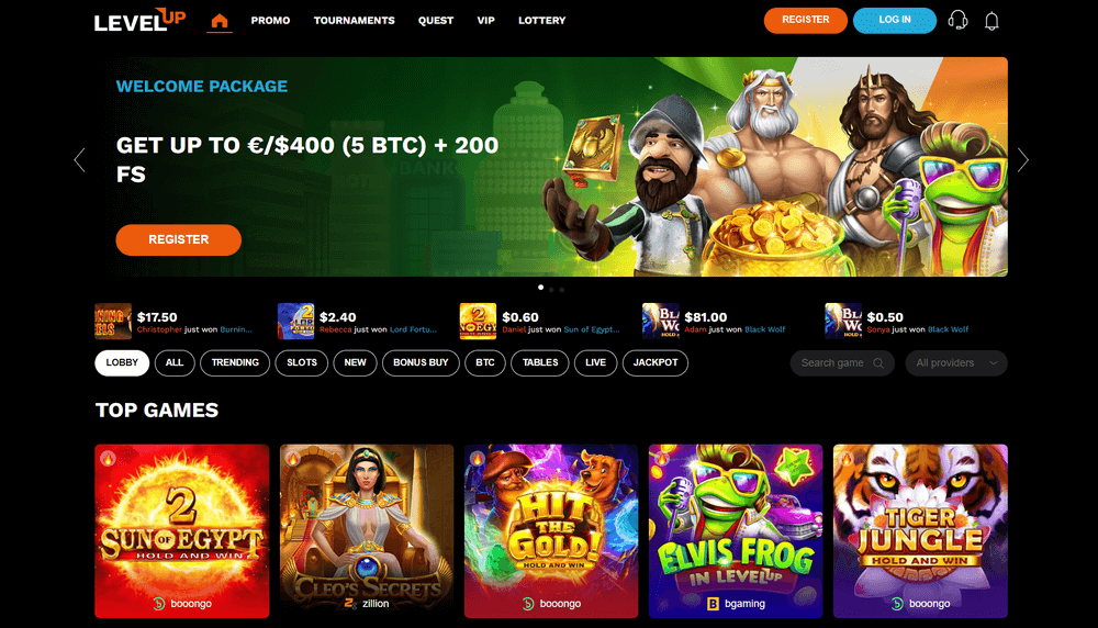 LevelUp Casino review